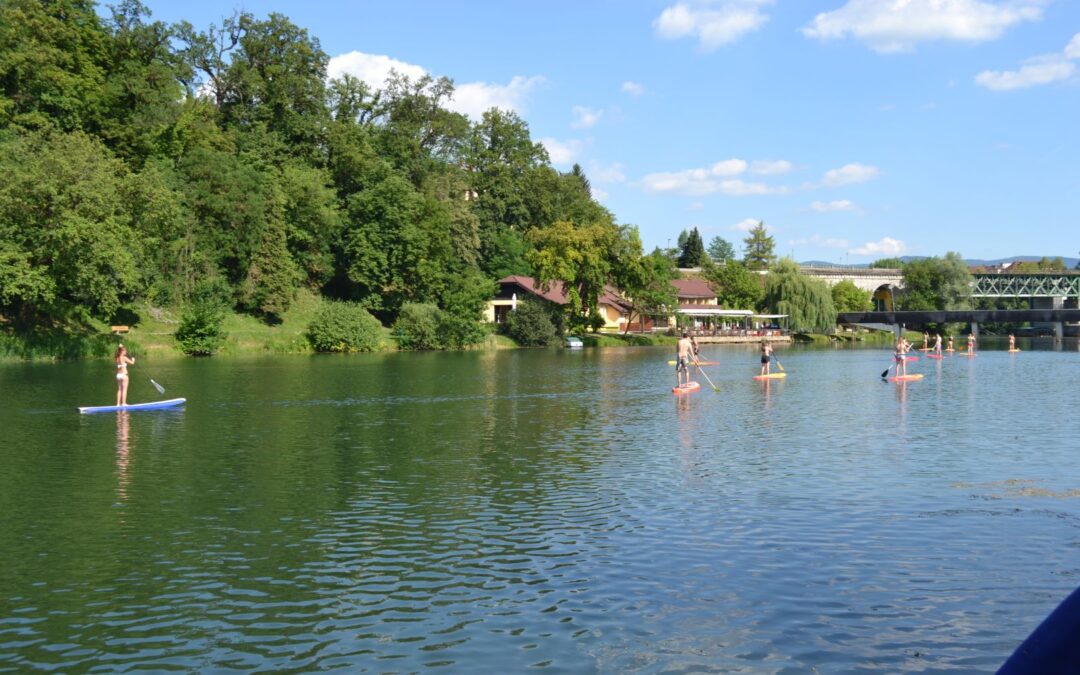 Supanje na reki Krki