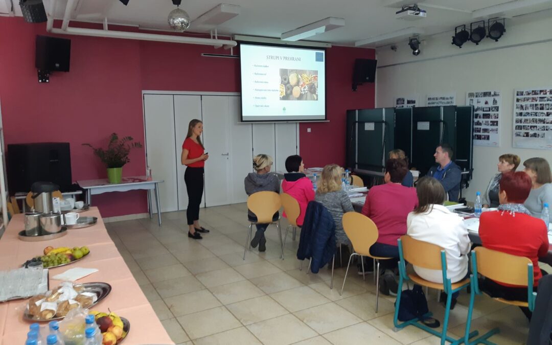 IZOBRAŽEVANJE O ZDRAVI PREHRANI V DŠD NOVO MESTO